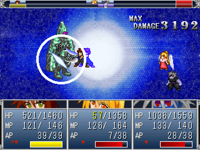 特技や秘技の派手な演出も見所