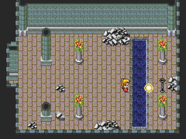 エリスの“放出”を使うと手が届かない場所の仕掛けを作動させられる