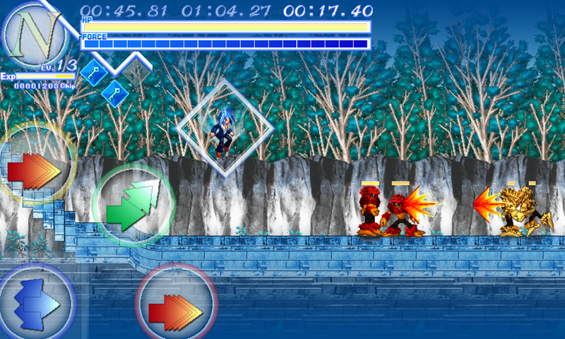 フォースのアイコンをタップすると画面が一時停止し入力待ちに。落ち着いて次のアクションを考えられる