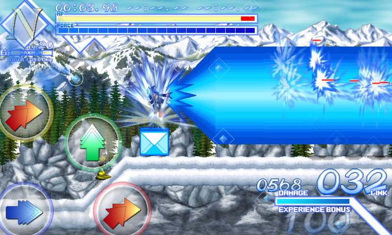 先のステージでは超巨大な敵も登場。1ステージで1回しか使えない超必殺技もうまく活用して攻略したい