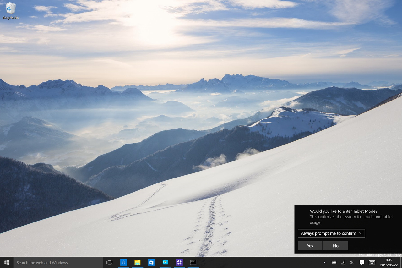 タブレットモードとの切り替え機能も改善