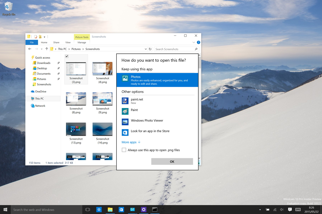 既定のアプリを選択する処理を改善