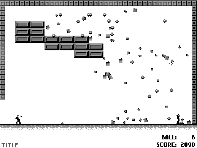 野球とブロック崩しを組み合わせたユニークなアイデア。光るブロックを狙うという要素もあり、単純な内容ながら完成度が高い