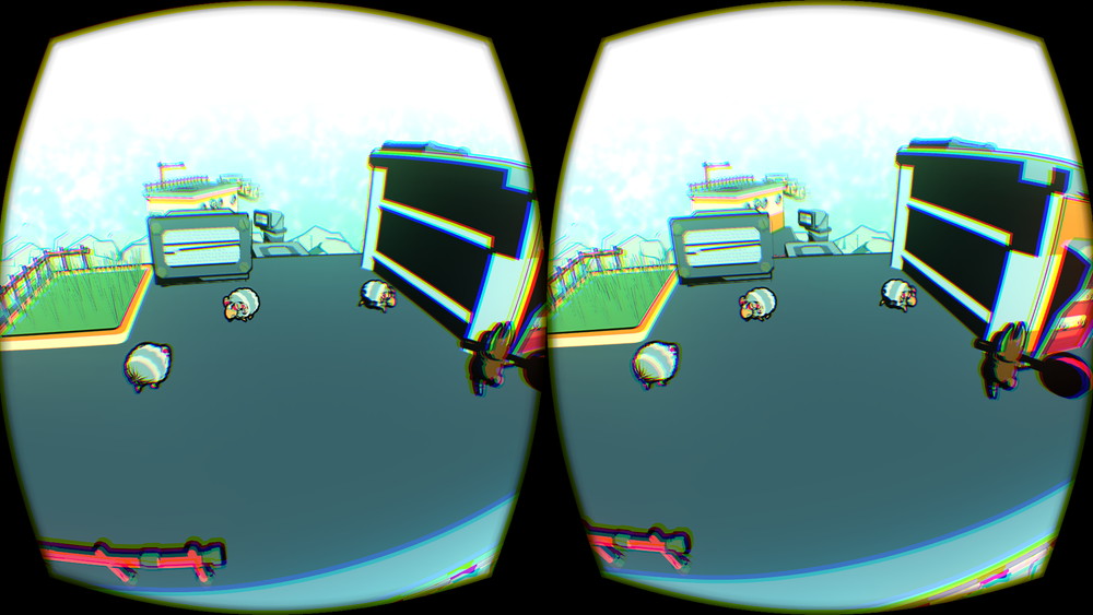 敵キャラの羊。敵とは言っても徘徊しているだけだ。かわいい