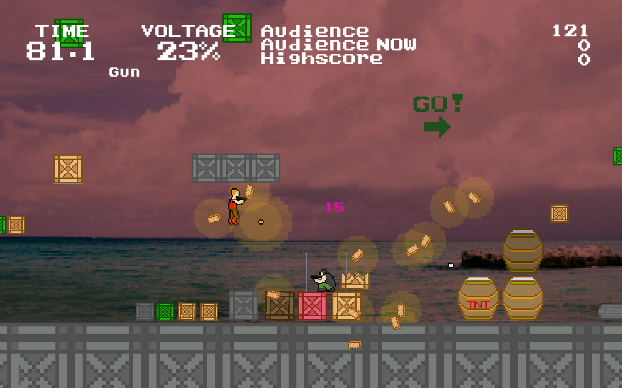 丈夫で死なない主人公が大暴れ。とにかく倒して壊しまくれば、オーディエンスは概ね喜ぶ