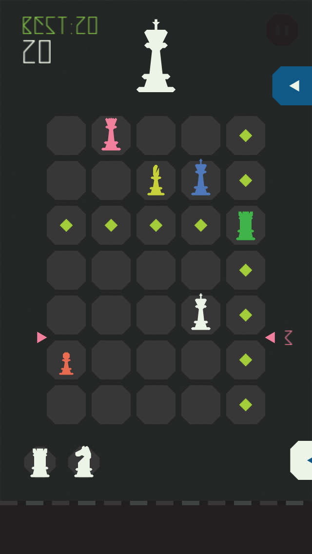 チェスを基本にしながらも、敵を倒しつつひたすら前へと進むというデジタルゲームならではの遊びが新鮮だ