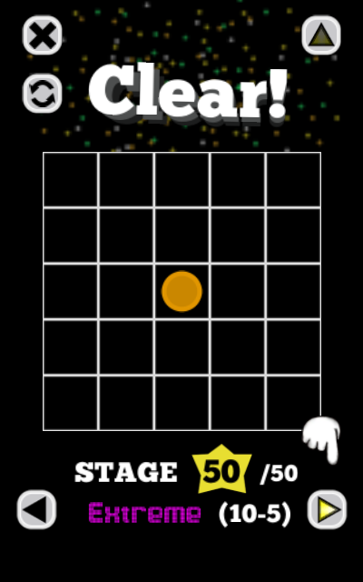 ルールは簡単だが、1つだけ残して他は弾くというのが最初はとても難しい。コツが掴めるまではあれこれ試してみるのがいい