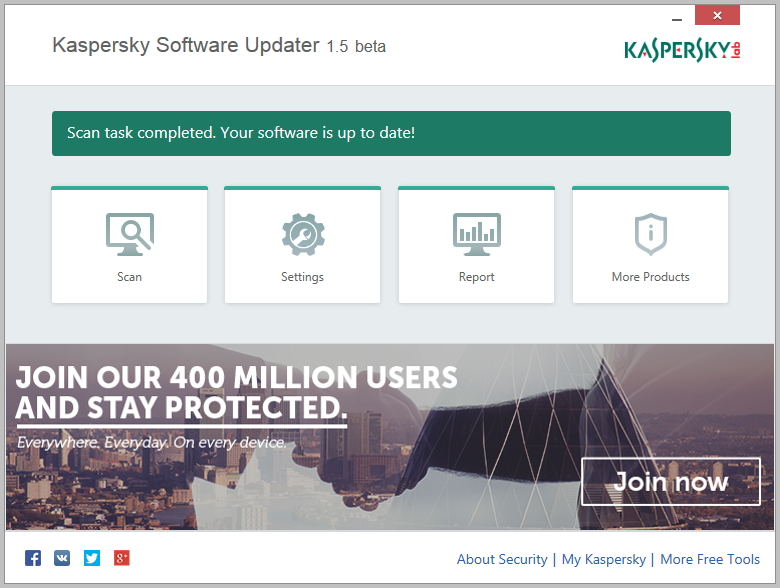 「Kaspersky Software Updater」v1.5