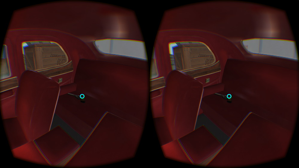 振り返ると後部座席には銃が