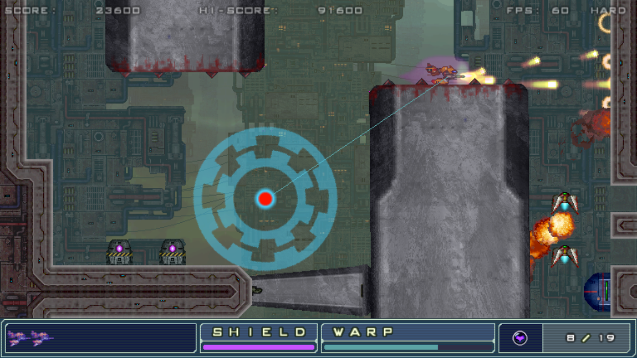 本作では敵よりも障害物が怖い。ステージの端にある地形も触れると一発でアウトなので注意が必要だ