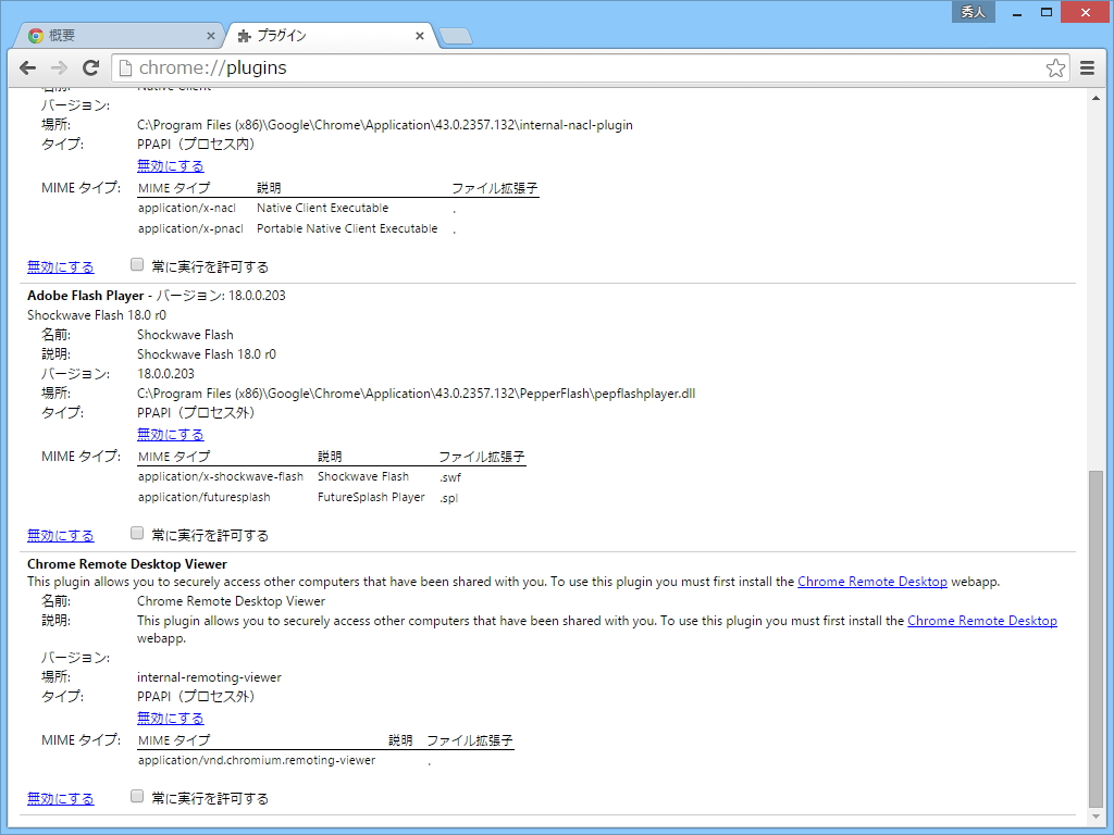 「Google Chrome」v43.0.2357.132