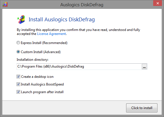 ［Custom Install］ではバンドルソフトのインストールを拒否できる