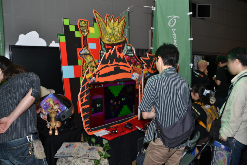 PC系以外にもさまざまなブースが。実に30年ぶりの新作となる「ボコスカウォーズ2」も登場（PS4）。常に人だかりができていた