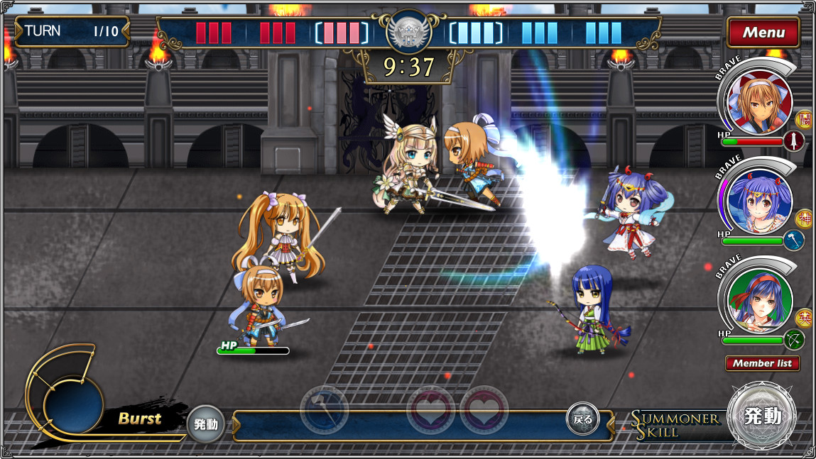 アリーナでは他のプレイヤーの登録したパーティと対戦。敵味方の攻撃とボイスが入り乱れる、いつも以上に賑やかなバトルを楽しめる