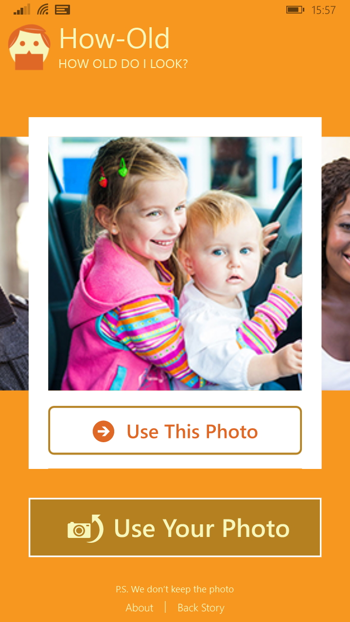 「Microsoft How-Old」v2015.519.819.5069