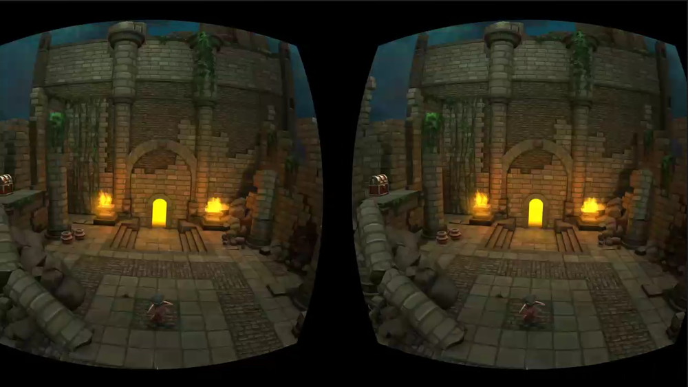 ステージすべては見えないので視点を下げてみると