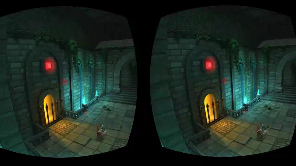 弓矢の的を視点で合わせる