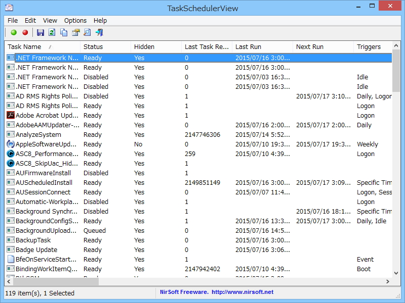 「TaskSchedulerView」v1.00
