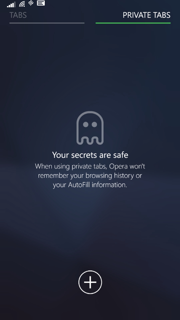 “プライベートタブ”機能が追加