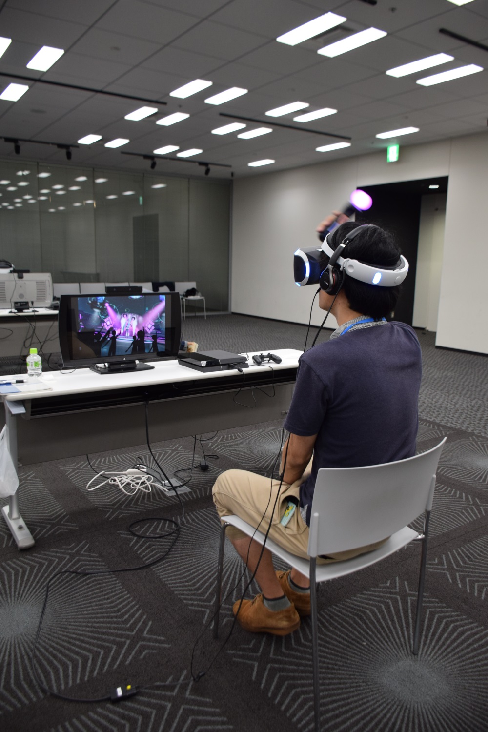 曲に合わせてサイリウムを振る……これもはたから見るとかなりシュールだ