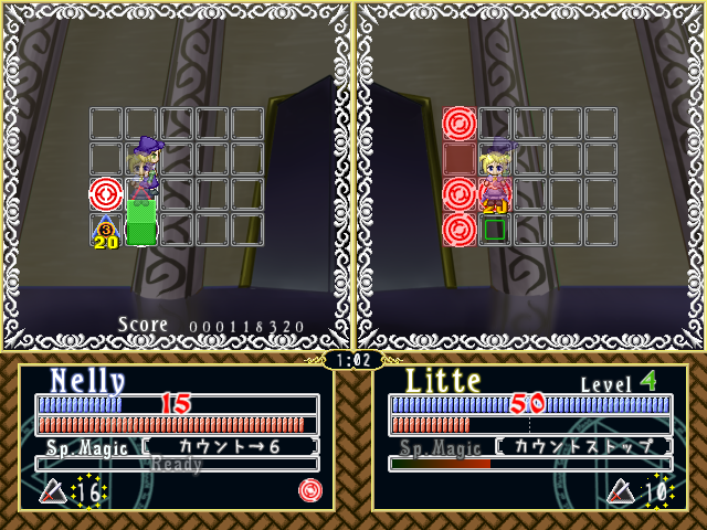 自分が踏んでいる場所にある敵の爆弾は、パネルを反転しても送られない