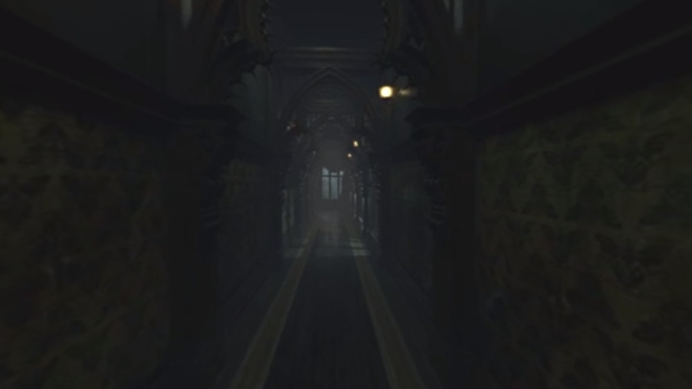 不気味な洋館の廊下