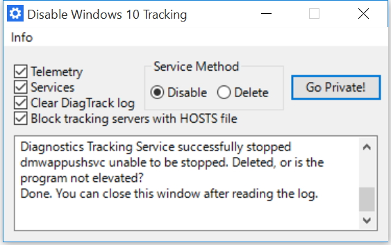 「DisableWinTracking」v1.5
