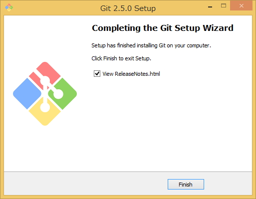 「Git for Windows」v2.5.0