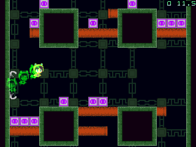 壁を蹴った時の加速が気持ちよくもあり、操作の難しさが悩ましくもある。繰り返し挑戦して体で覚えるタイプのゲーム