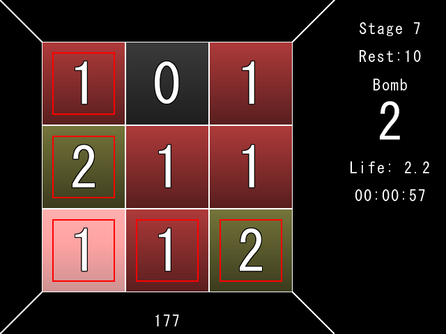 ゲームのルールは簡単だが、問題はクリック回数が増えるごとに急激に難しくなっていく