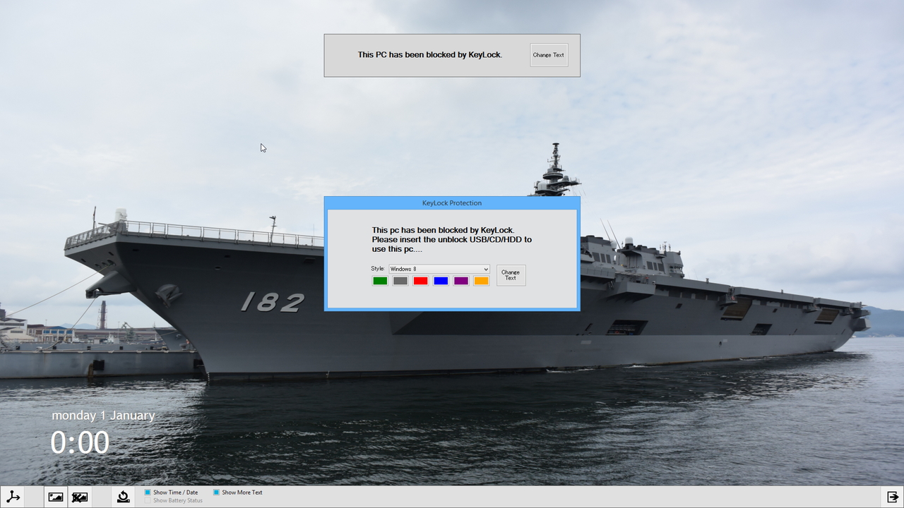 ロック画面はユーザーによるカスタマイズが可能