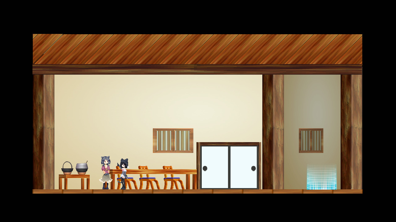 主人公のクーニャ。直接しゃべる台詞のない、いわゆる無口系主人公だが首を振ったり指を立てたりと細やかな仕草がドット絵のアニメーションで描かれ、プレイヤーの想像をかき立てる。たまに見せるびっくりした表情も可愛い（左は母親の“エリー”）