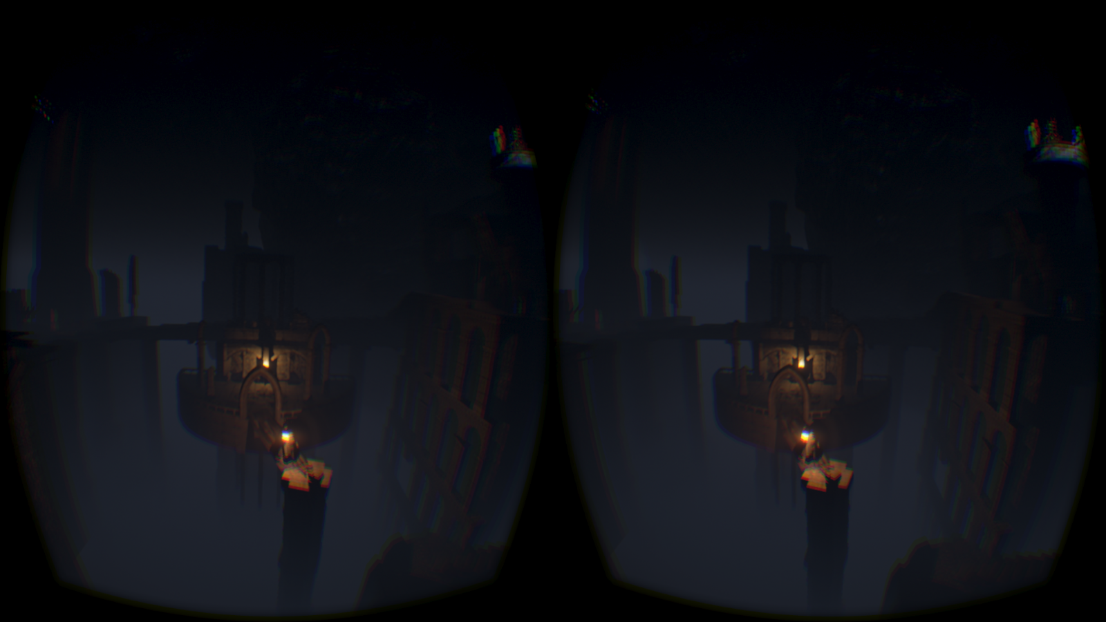 スタート地点の様子。キャラクターとプレイヤーはかなり遠い