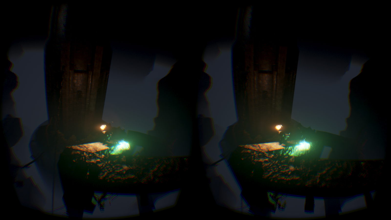 立ち上がると見下ろし視点になる