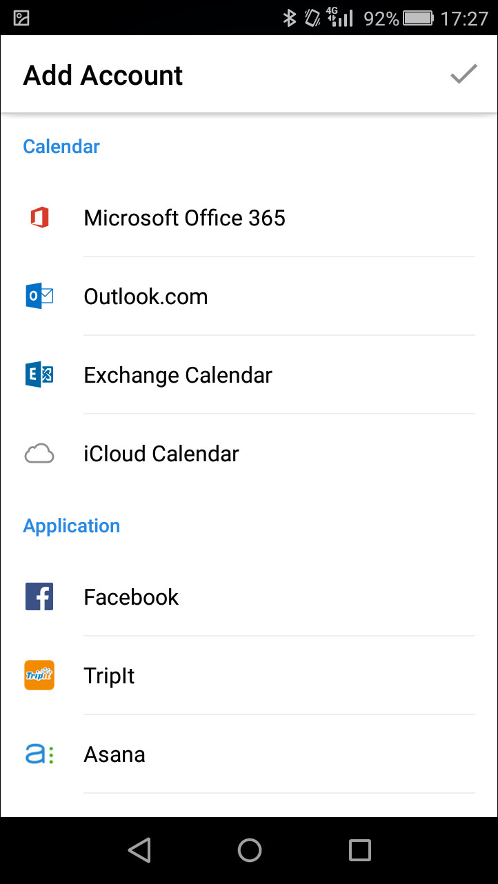 複数のオンラインカレンダーやToDoサービスのアカウントを登録できる