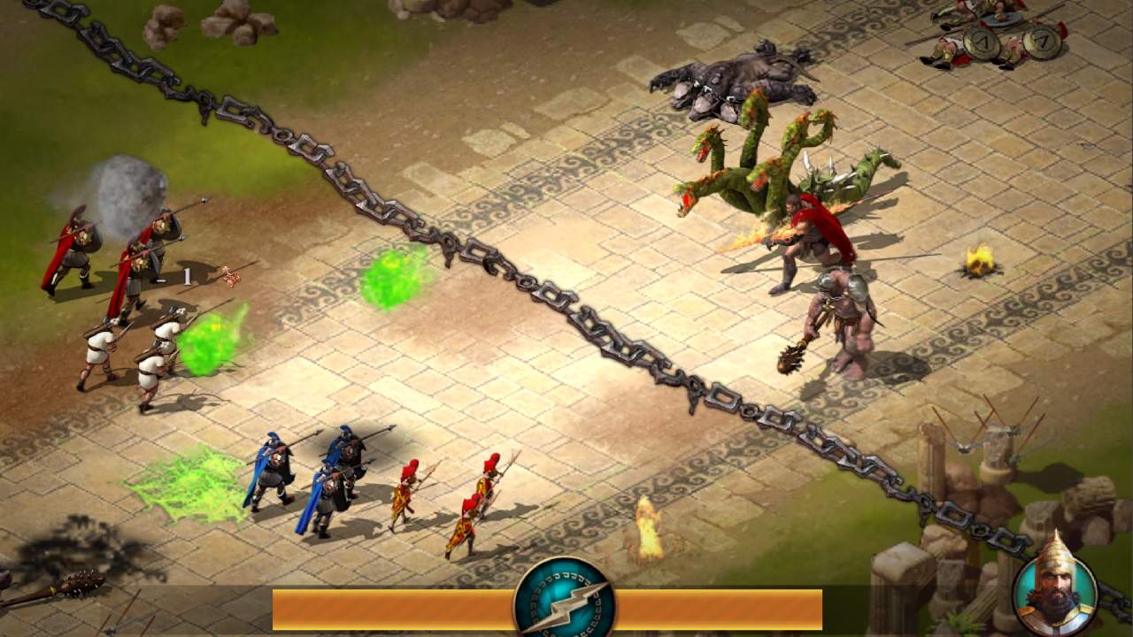 戦闘はほとんど自動だが、アイテムの投入により戦局を打開するといったアクション要素も