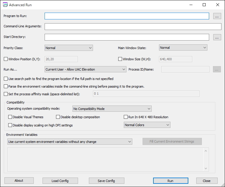 「AdvancedRun」v1.00