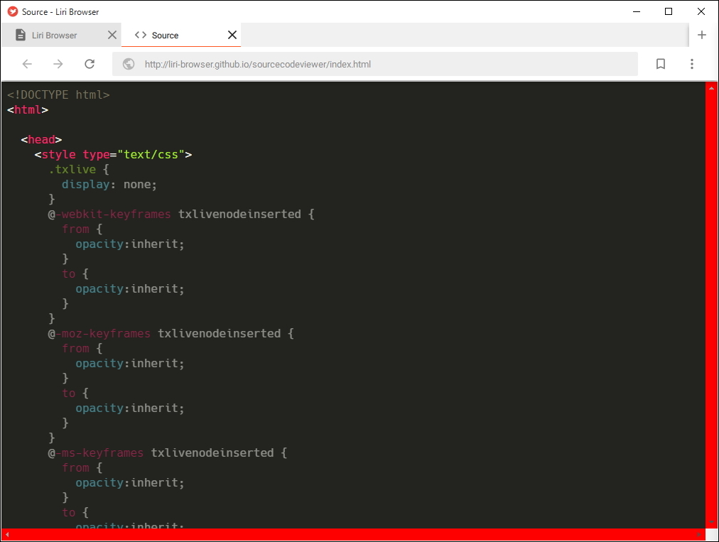 シンタックスハイライト機能のついたソースコードビューワー