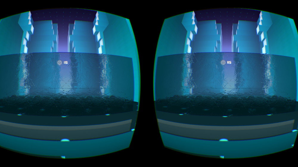 目の前に現れるガラスは迫力満点