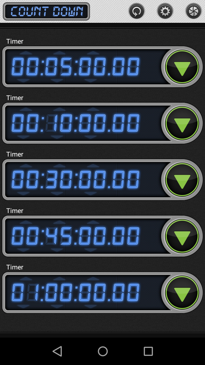 複数のタイマーを登録して、同時並行でカウントダウンできる