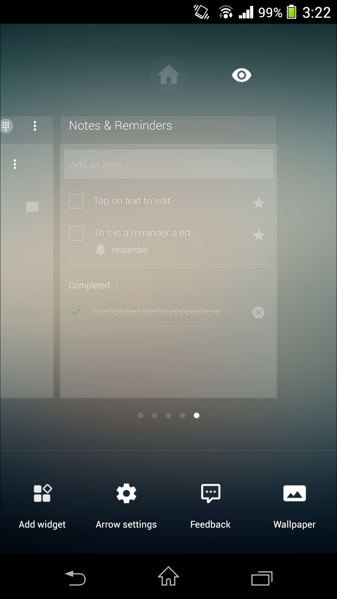 右上の瞳型ボタンをタップして、各画面の表示/非表示を切り替え可能
