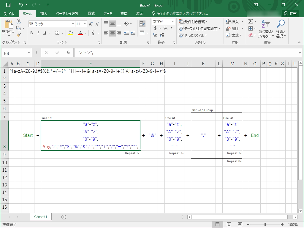 入力した正規表現を解析してその構造を図示する“正規表現図示”機能が追加