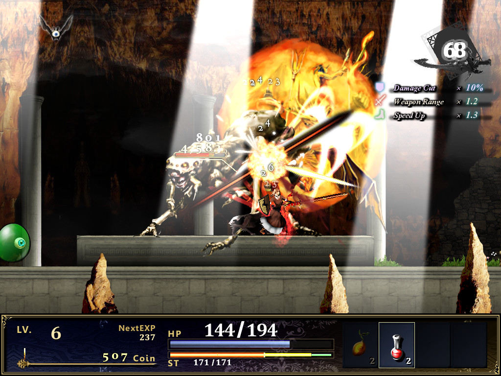 ダンジョンの節目には強力なボスとのバトルも待ち受けている