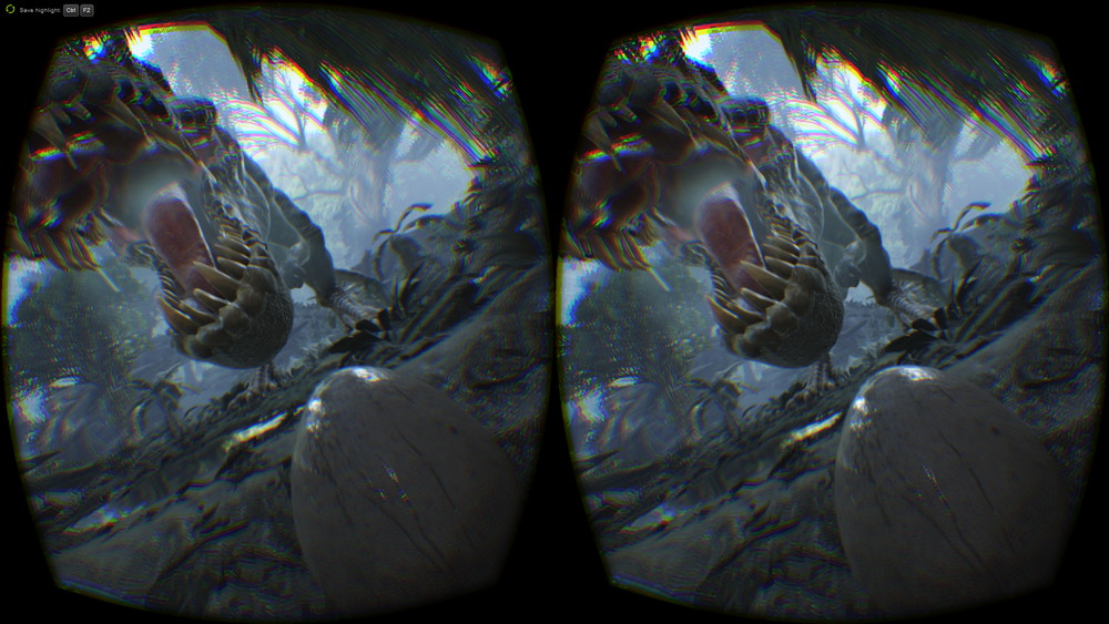 逃げようとしてもしっかり睨んでくる