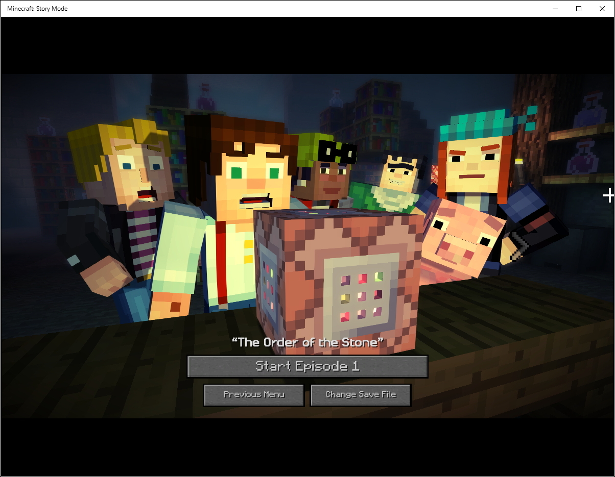 「Minecraft」の世界で仲間たちと物語を進めていくストーリーモード