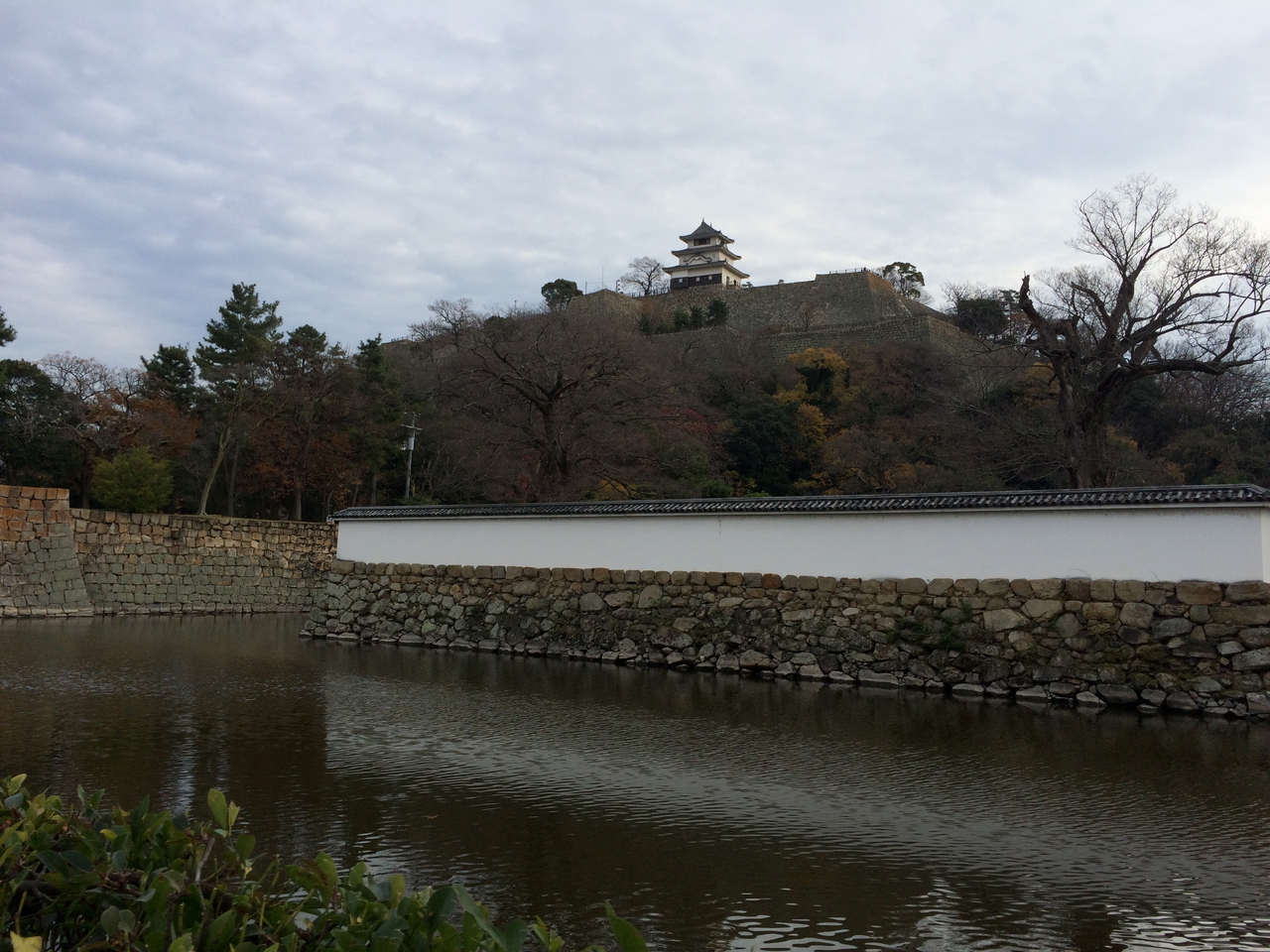 丸亀城と天守からの眺望（筆者撮影）