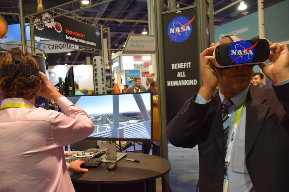NASAのブースの様子