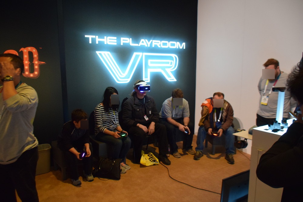 SCEブースのPlayStation VRコーナー