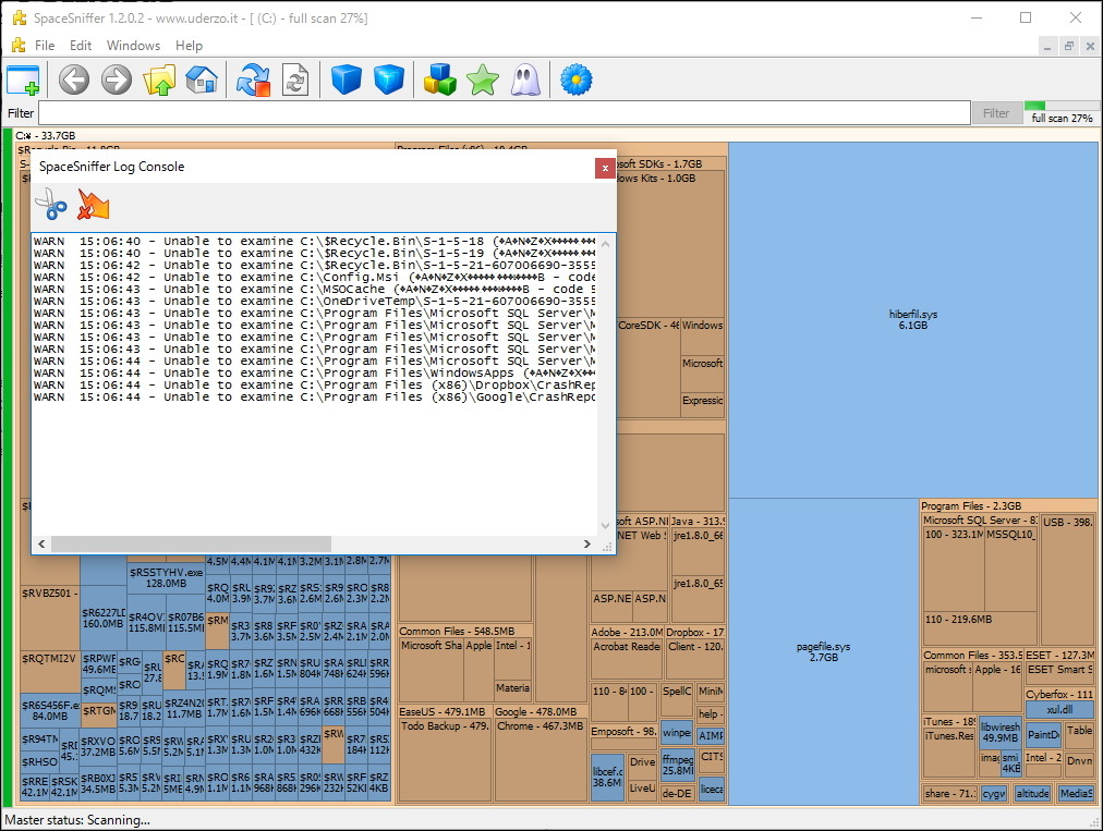 ［Start］ボタンを押すとスキャン処理が始まる