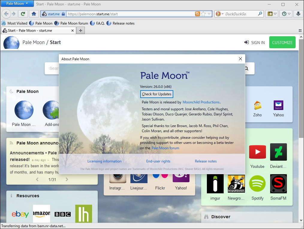 「Pale Moon」v26.0.0